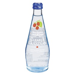 Clearly Canadian Sparkling Water Beverage, Country Raspberry, 325ml/11 Fl Oz., Bottle