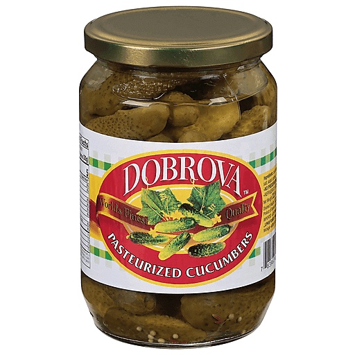 Dobrova Canned Pickled Cucumber 12.3 Oz 350 Gr
