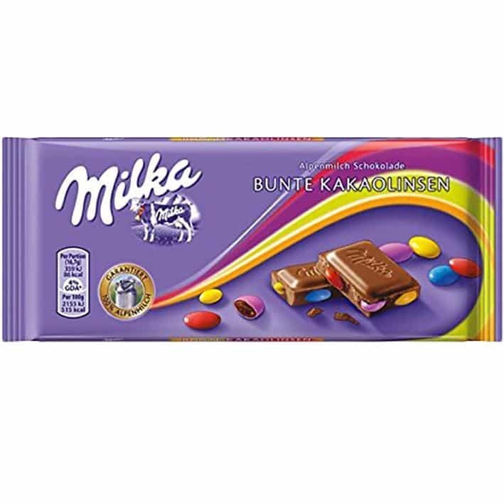 Economy Candy Milka Bunte Kakaolinsen 100g