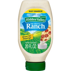 Hidden Valley Easy Squeeze Original Ranch Salad Dressing & Topping, Gluten Free, Keto-Friendly - 20 Fl Oz