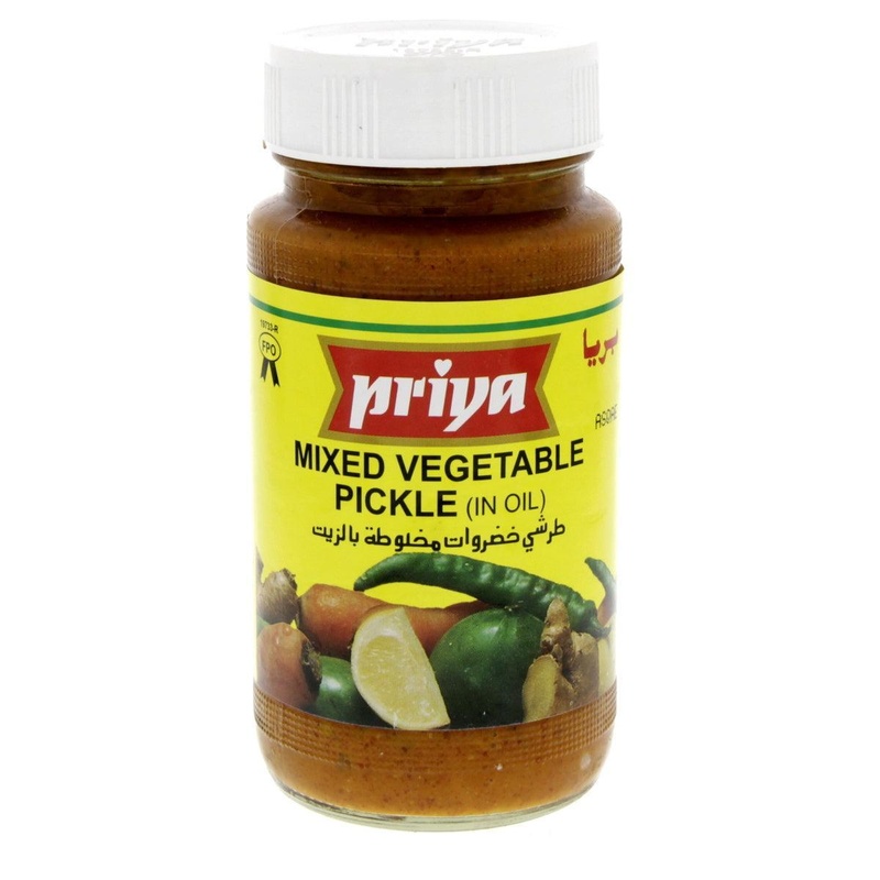 Priya Mixed Vegetable Pickle With Garlic 300gm