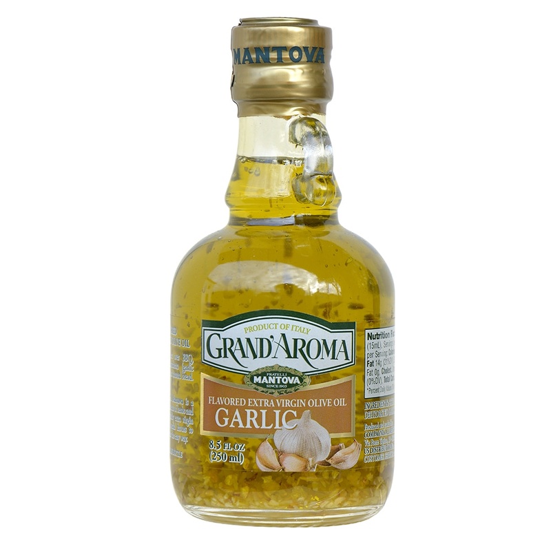 Fratelli Mantova Grand'Aroma Garlic Extra Virgin Olive Oil - 8.5 Oz