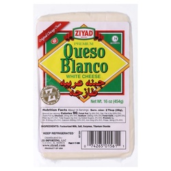 Ziyad Cheese, White, Queso Blanco, Premium 16 Oz
