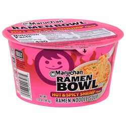 Maruchan Hot & Spicy Shrimp Flavor Ramen Bowl 3.32 Oz Cup