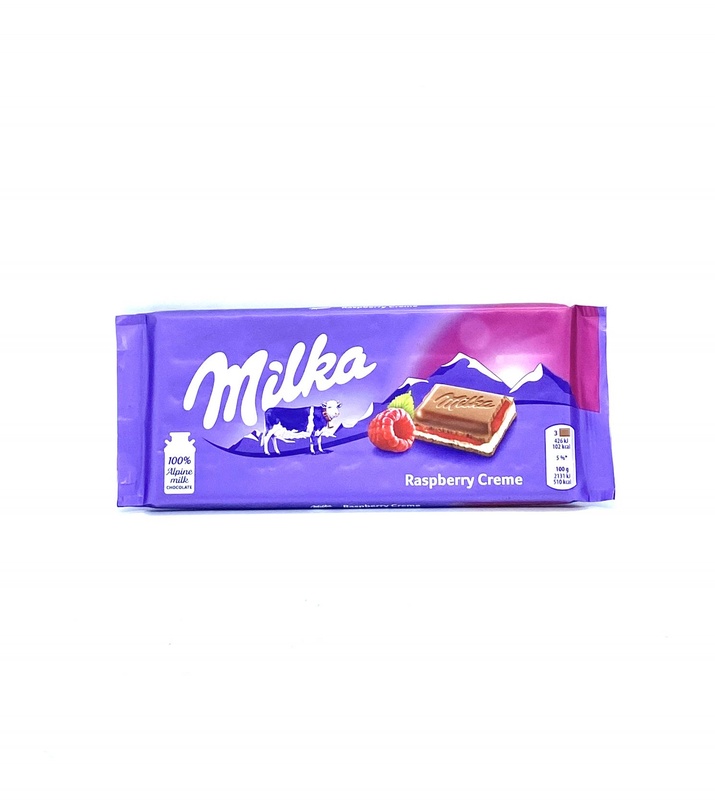Milka Raspberry Cream Chocolate Bar