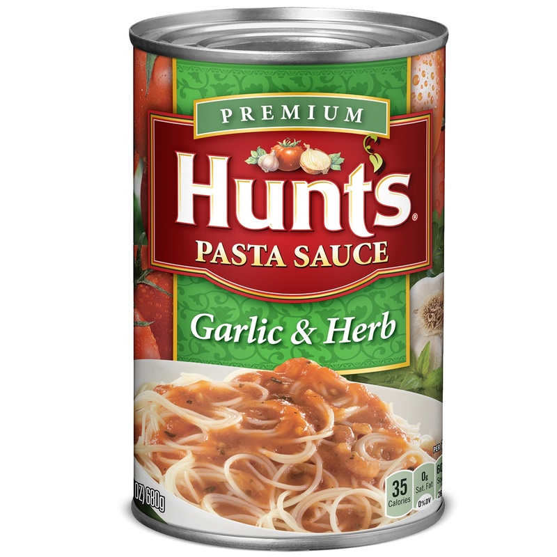 Hunt's Pasta Sauce, Garlic & Herb, Premium 24 Oz