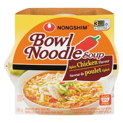 Nongshim Nong Shim Soup Bowl Noodle Spicy Chicken Flavor 3.03 Oz