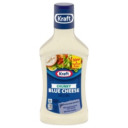 Kraft Chunky Blue Cheese Salad Dressing 16 Fl Oz Bottle