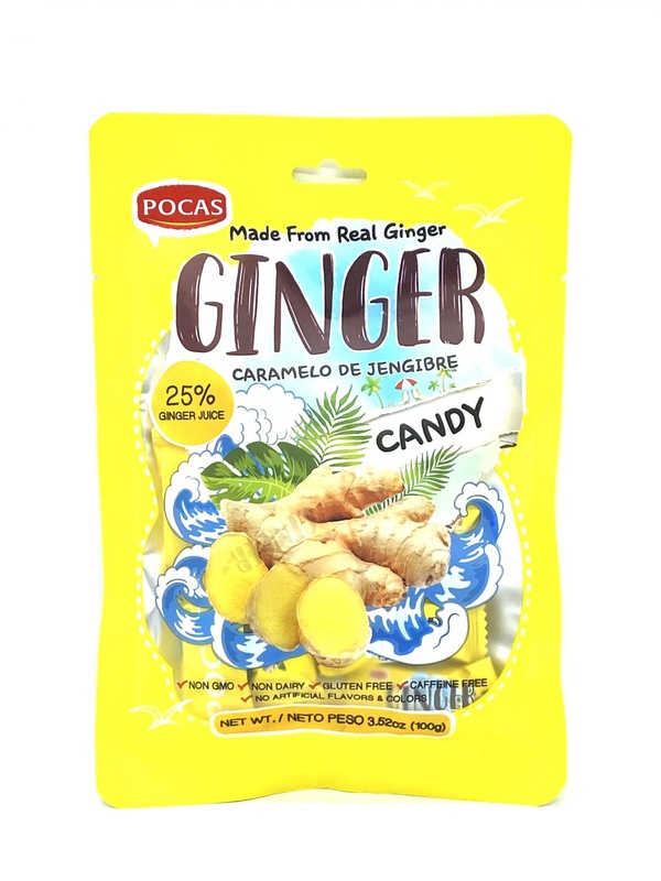 Pocas Ginger Candy 3.52 Oz