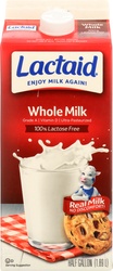 Lactaid Milk, Lactose Free, Whole 0.5 Lb