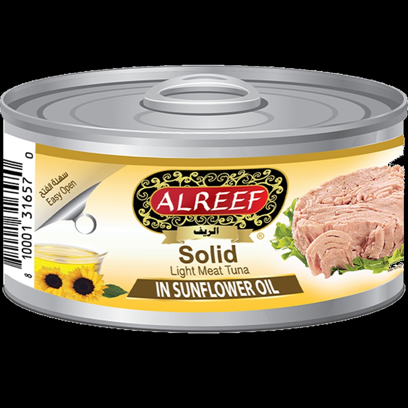 Alreef Solid Light Meat Tuna In Sunflower Oil