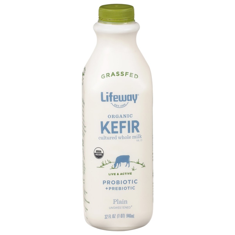 Lifeway Plain Unsweetened Kefir Cultured Nonfat Milk 32 Fl. Oz. Bottle