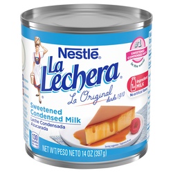 La Lechera Nestle Sweetened Condensed Milk 14 Oz. Can