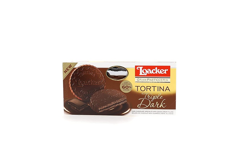 Loacker Tortina Triple Dark Chocolate Wafer 125g