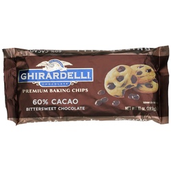 Ghirardelli 60% Cacao Bittersweet, Chocolate Premium Baking Chips, 10 Ounce Bag, 12 Per Case