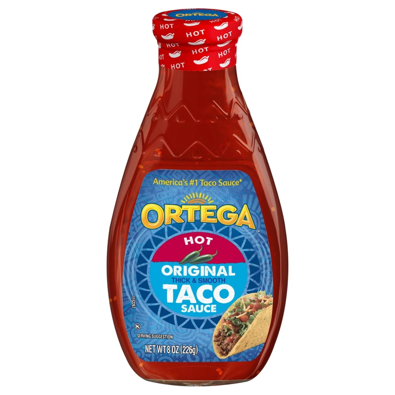 Ortega Hot Thick & Smooth Original Taco Sauce 8 Oz