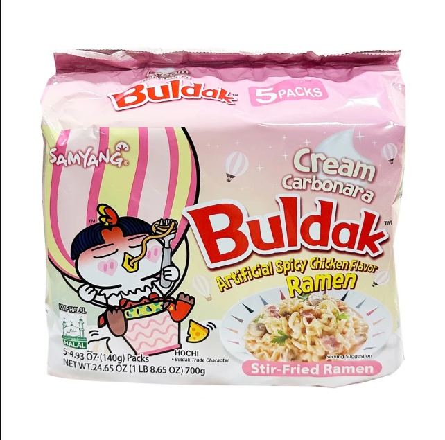 Cream Carbonara Buldak 5 Pcs