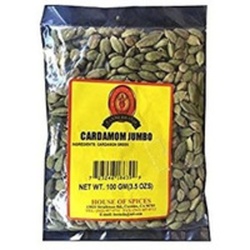 Laxmi Green Cardamom - 100 Gm (3.5 Oz)