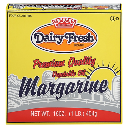 Dairy Fresh Margarine, Vegetable Oil, Quarters 16 Oz