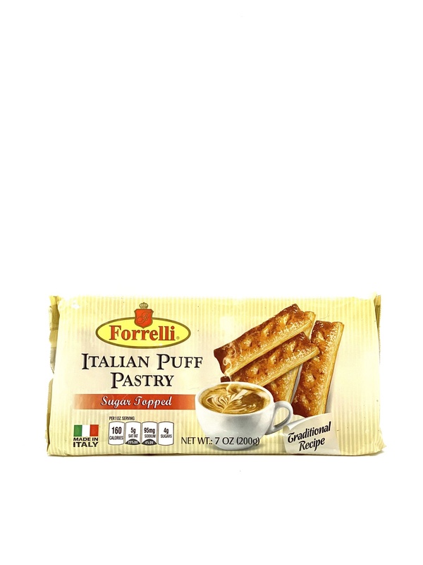 Forrelli Puff Pastry Sugar Topped 7oz-whole