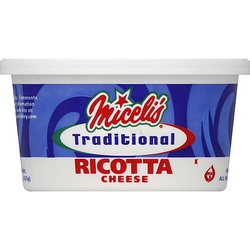 Miceli's Ricotta Cheese, Whole Milk, Traditional 15 Oz