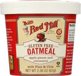 Bob's Red Mill Apple Pieces And Cinnamon Gluten Free Oatmeal Cup, 2.36 Oz