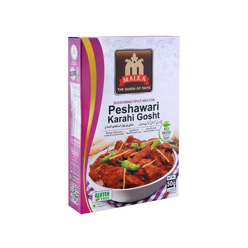 Malka Foods Masala Peshawari Karahi Gosht 50g