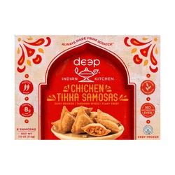 Deep Indian Kitchen Chicken Tikka Samosas, Medium Spice