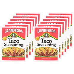 La Preferida Taco Seasoning - Case Of 12/1.25 Oz