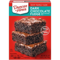 Duncan Hines Dark Chocolate Fudge Brownie Mix, 18.2 Oz