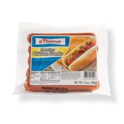 Midamar Chicken Franks, Premium 12 Oz