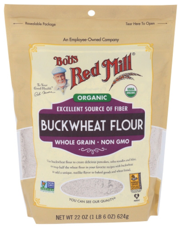 Bob's Red Mill Flour, Organic, Whole Grain, Buckwheat 22 Oz