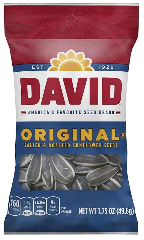 David Original Sunflower Seeds, 1.75 Ounce