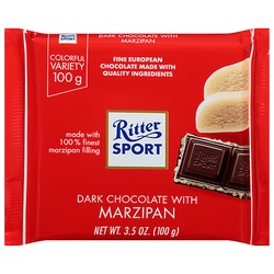 Ritter Sport Dark Chocolate With Marzipan Bar - 3.5oz