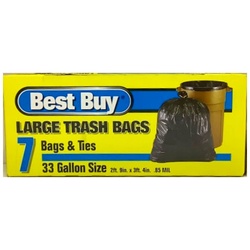 Best Buy Large Trash Bags 33 Gal 7ct