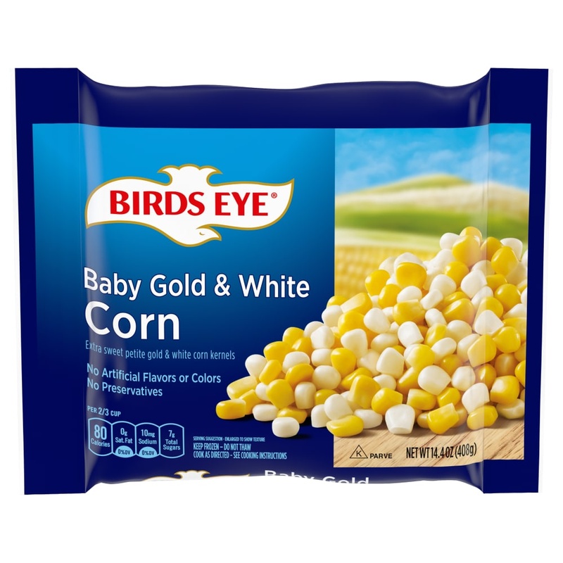 Birds Eye Frozen Baby Gold & White Corn