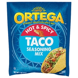 Ortega Seasoning Mix, Hot & Spicy, Taco 1 Oz