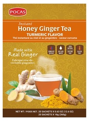 Pocas Instant Honey Ginger Tea Turmeric Flavor