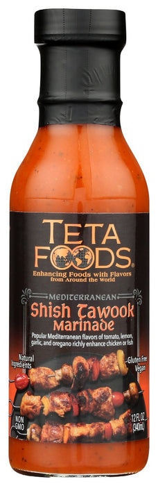 Teta Foods Marinade & Cooking Sauce, Mediterranean, Shish Tawook 12 Oz