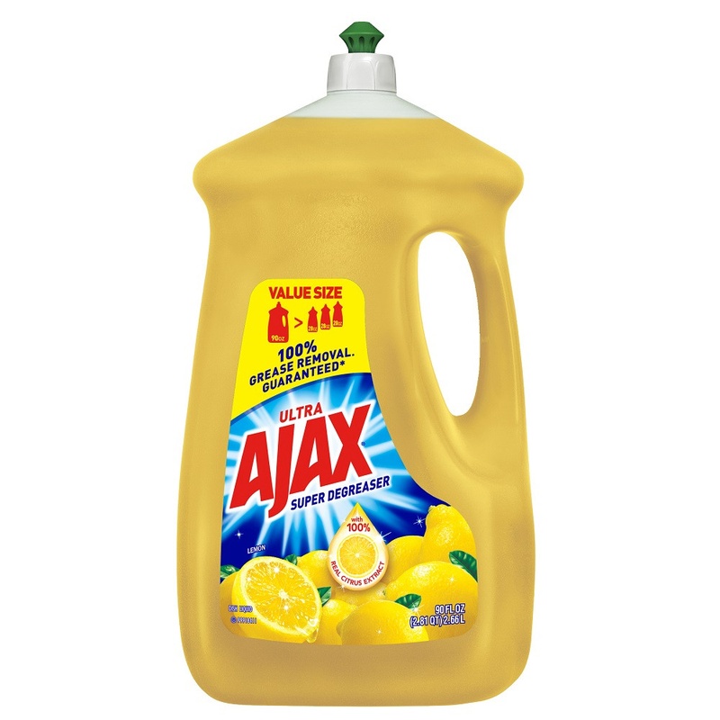 Ajax Ultra Super Degreaser Dishwashing Liquid Dish Soap - Lemon