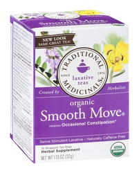 Traditional Medicinals Herbal Supplement, Organic, Original With Senna, Smooth Move, Bags