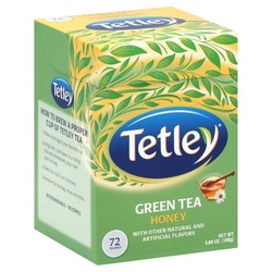 Tetley Green Tea, Honey, 72 Tea Bags