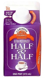 CF Burger Half & Half, Ultra Pasteurized 1 Pt