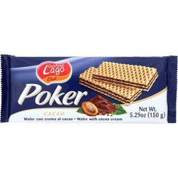 Gastone Lago Cookie Cocoa Cream Wafer Poker, 5.29 Oz