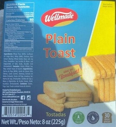 Wellmade Plain Toast