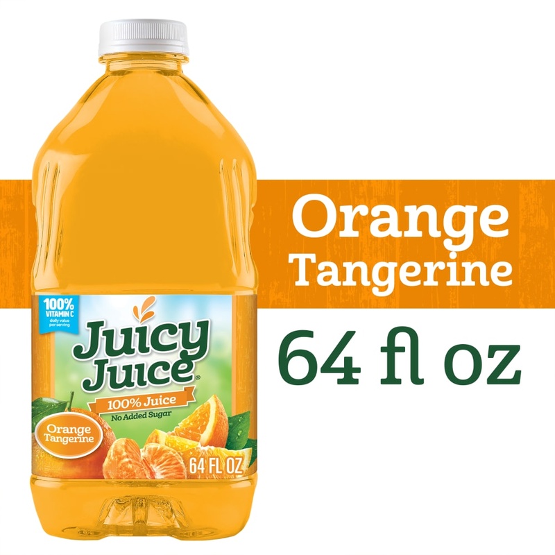 Juicy Juice Orange Tangerine 100% - 64 Fl Oz Bottle