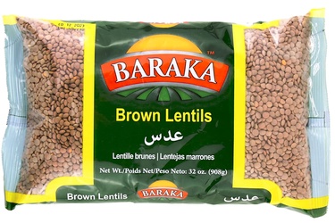 Baraka Dry Brown Lentils For Cooking