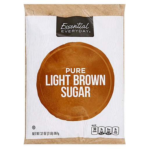 Essential Everyday Sugar, Light Brown, Pure 32 Oz