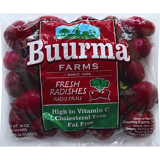 Buurma Farms Radishes, Fresh 16 Oz