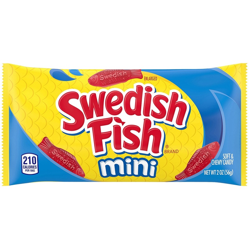 Swedish Fish Mini Soft N Chewy Candy 2oz 24ct